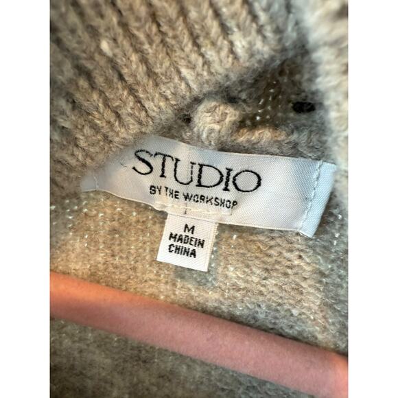 Studio by The Workshop Abstract Stripe Turtleneck Pullover Sweater Size Medium - Picture 10 of 11